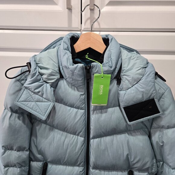 BOSS Down Filled Hooded Puffer Jacket - Picture 2 of 16